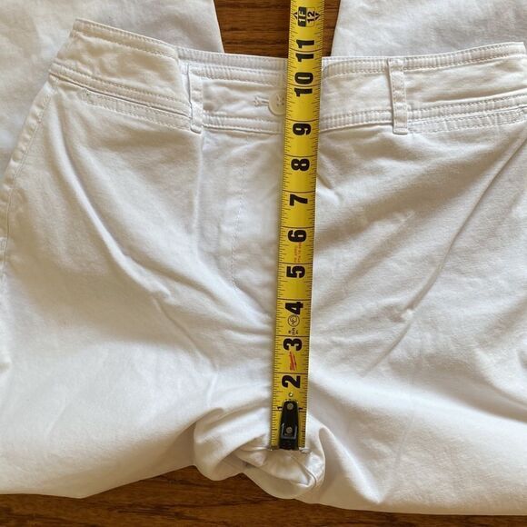 Talbots Wide Leg Crop Chino White Pants Women’s Size 2 - Picture 14 of 16